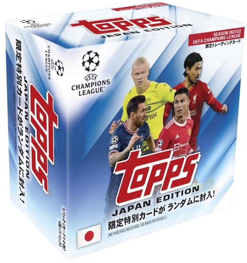 2021/22 Topps UEFA Champions League Soccer Japan Edition Hobby Box