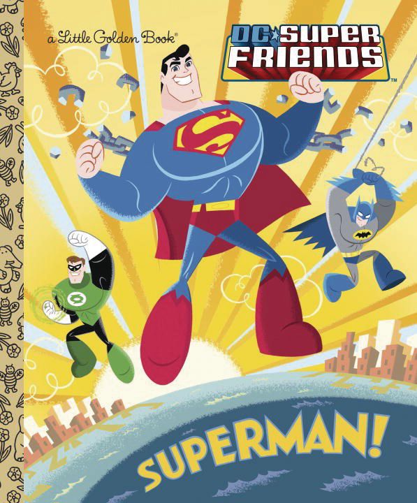 DC Super Friends Superman Little Golden Book