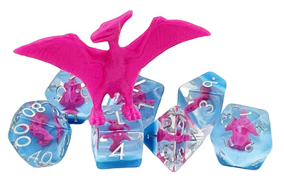 7 Piece RPG Animal Kingdom - Pterodactyl - Pink w/ Blue