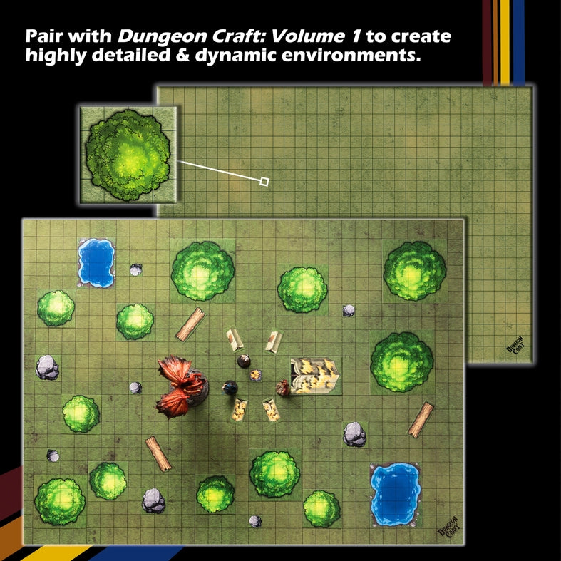 Dungeon Craft Battlemap Grasslands Pack