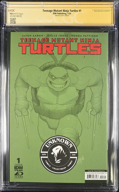 Teenage Mutant Ninja Turtles (2024) #1 - CGC 9.8 - Unknown Comics Virgin Variant - Signed by David Nakayama