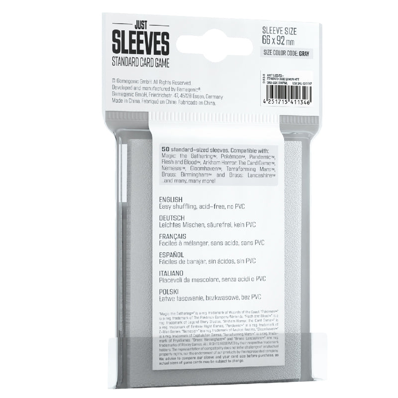 Just Sleeves - Standard Card Size - White (50 count)