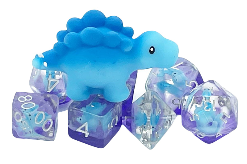 7 Piece RPG Animal Kingdom - Baby Stegosaurus - Blue