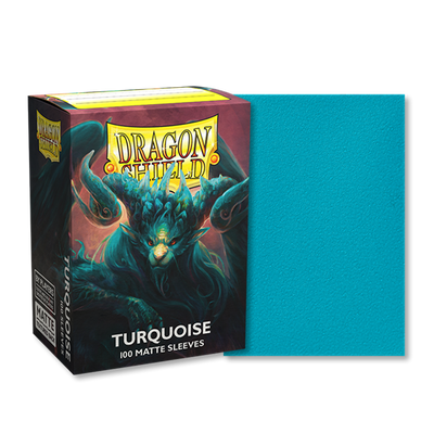 Dragon Shield: Matte Card Sleeves (100): Turquoise