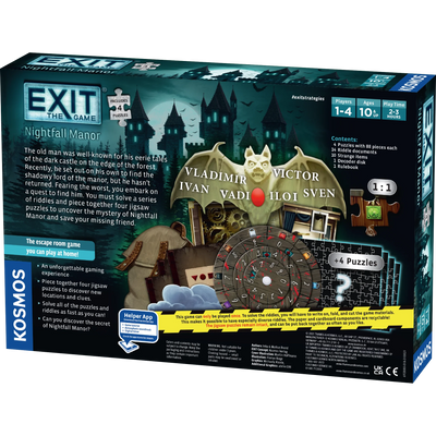 EXIT: Nightfall Manor (w/Puzzles)