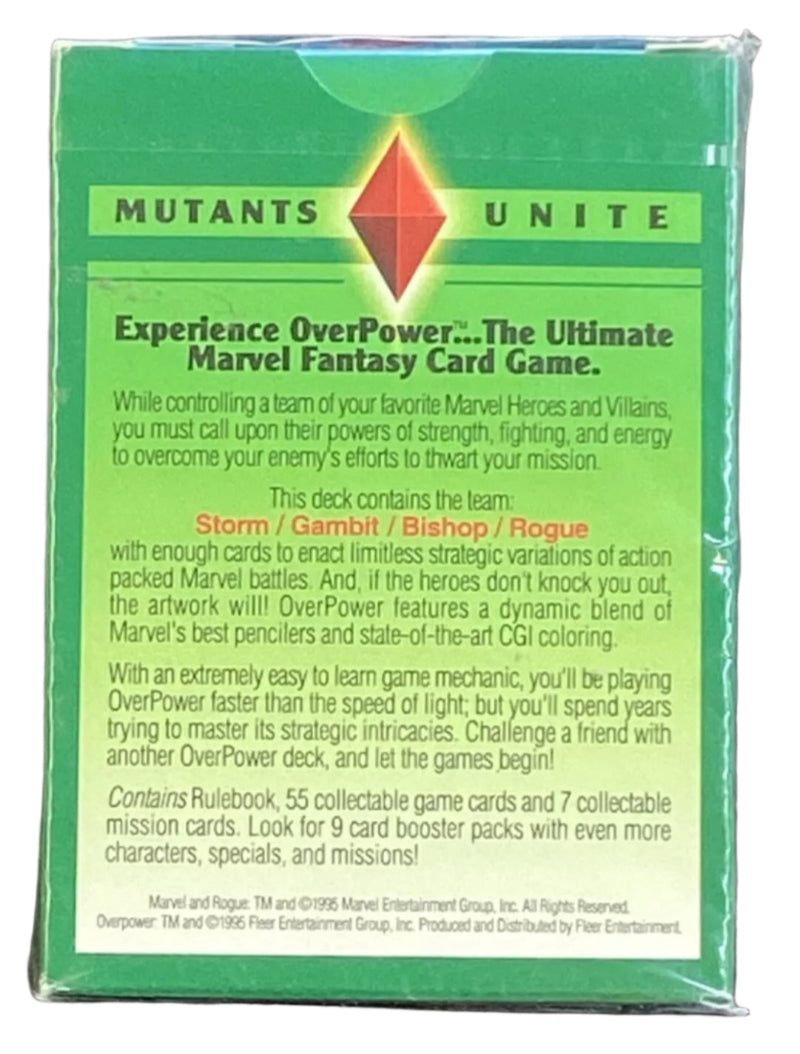 Marvel Over Power CCG Mutants Unite Sealed Starter Deck