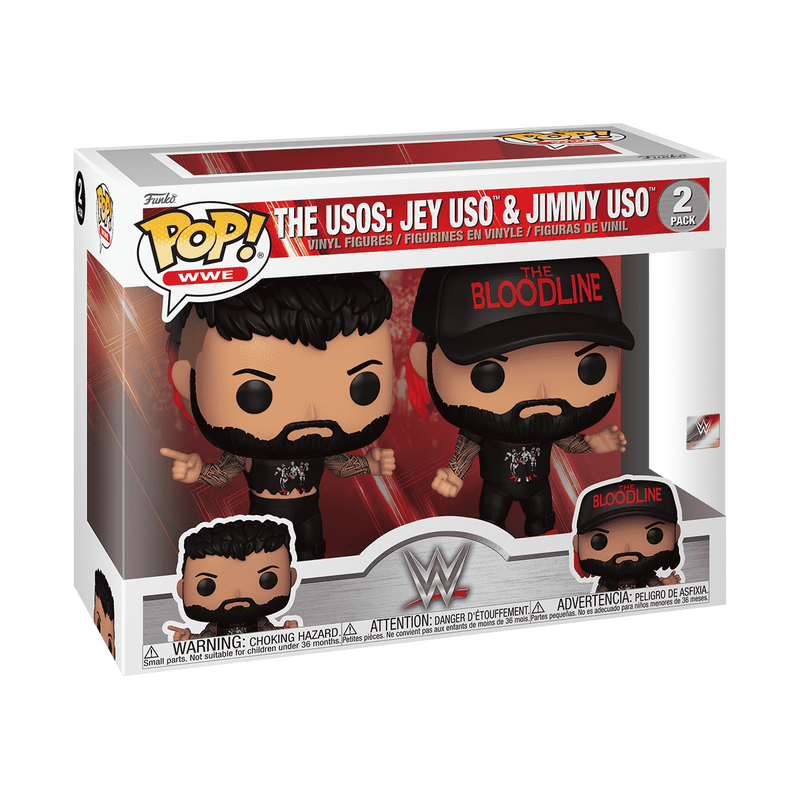 Pop! The Usos: Jey Uso & Jimmy Uso Vinyl Figures 2-Pack