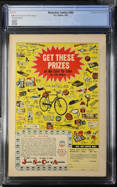 Detective Comics (1959) #265 - CGC 6.0 - Batman's origin retold with new facts