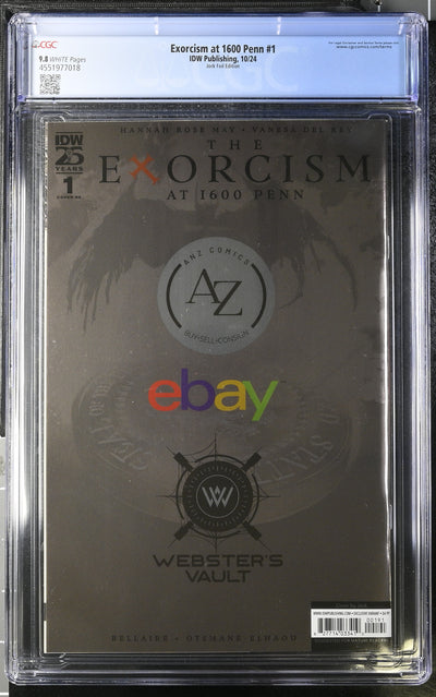 Exorcism at 1600 Penn (2024) #1 - CGC 9.8 - Jock Foil Variant