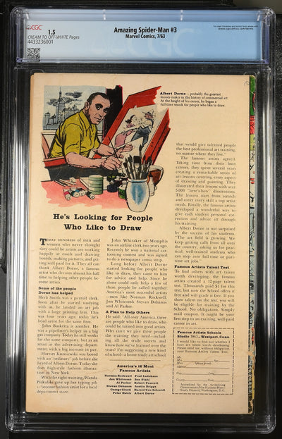 Amazing Spider-Man #3 (1963) - CGC 1.5 - 1st Doctor Octopus