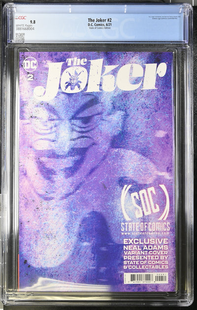 The Joker (2021) #2 - CGC 9.8 - Neal Adams State of Comics Variant