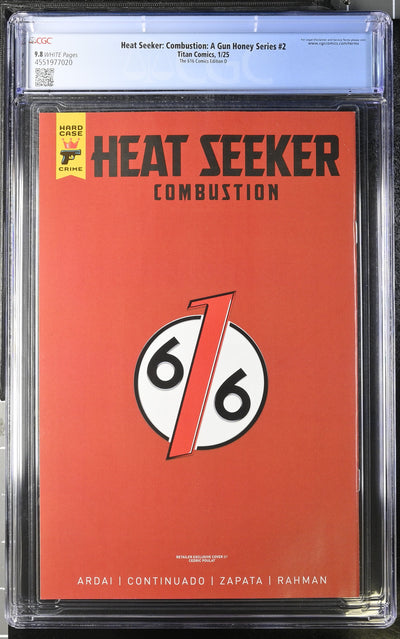 Heat Seeker Combustion A Gun Honey Series (2025) #2 - CGC 9.8 - 616 Comics Virgin Variant