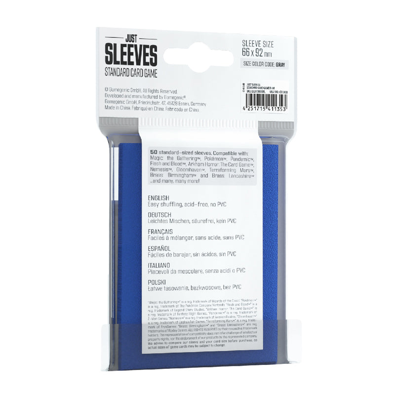 Just Sleeves - Standard Card Size - Blue (50 count)