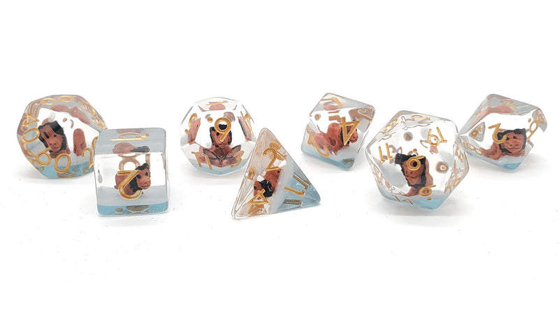 7 Piece RPG Dice Set Animal Kingdom - Lion