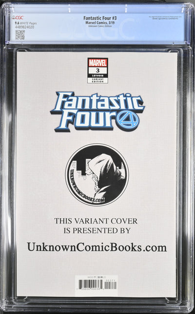 Fantastic Four (2019) #3 - CGC 9.6 - Unknown Comics Virgin Variant - Artgerm