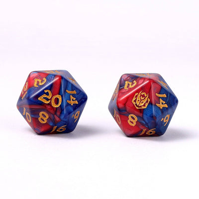 Wholesale Wyrmforged Rollers - Rounded Edge 8 Piece Polyhedral Dice set - Stormcaller