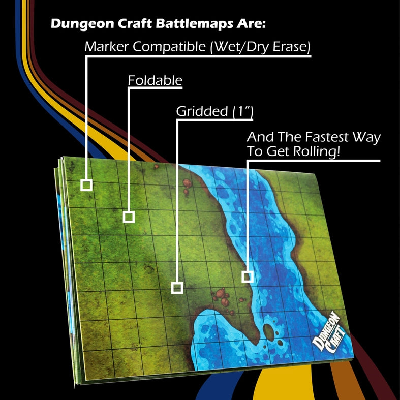 Dungeon Craft Battlemap Grasslands Pack