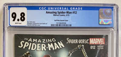 Amazing Spider-Man #12 (2015) CGC 9.8 - Dell-Otto Variant Cover