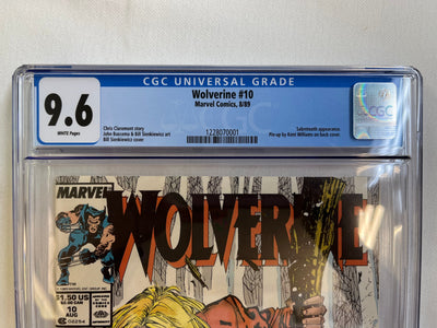 Wolverine  #10 (1989) - CGC 9.6 - Marvel Comics - 1st Silver Fox