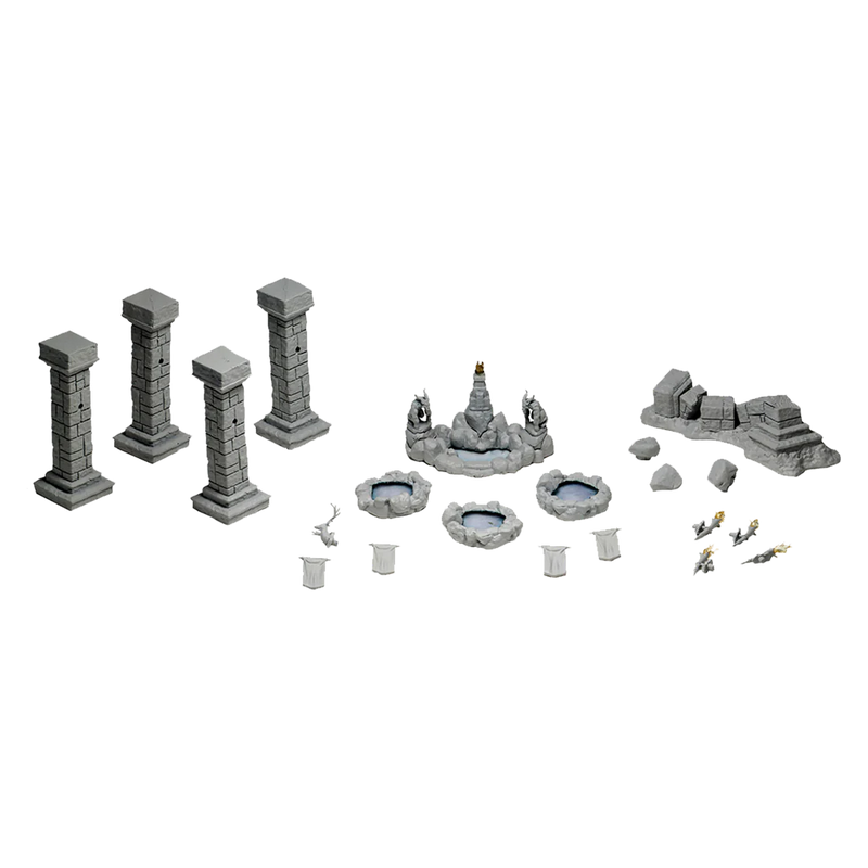 WizKids Deep Cuts Unpainted Miniatures Wave 11 Pools & Pillars