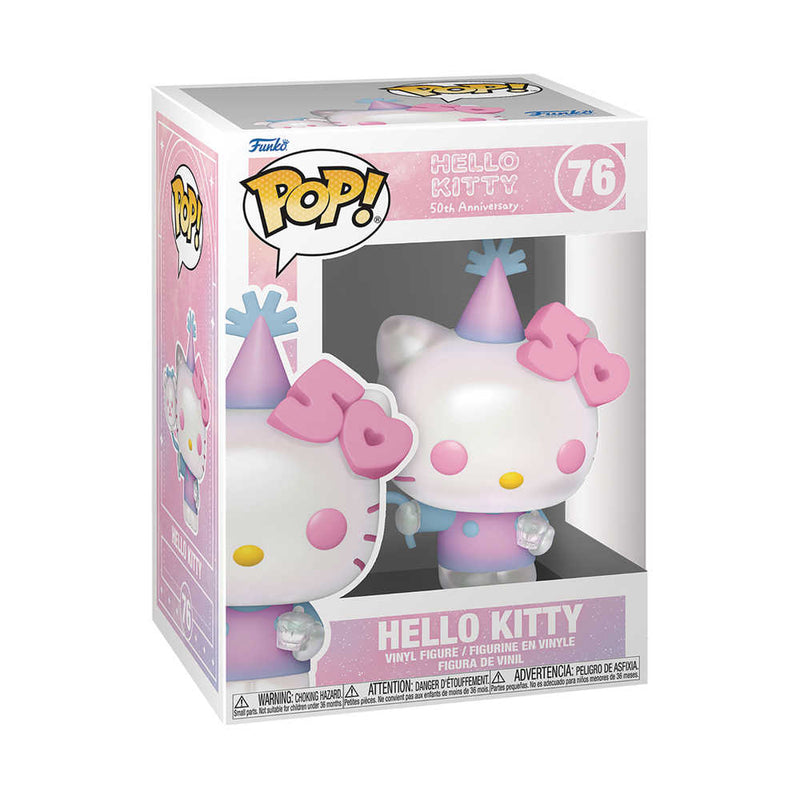 Pop Sanrio 50th Anniversary Hello Kitty with Balloons Vinyl Figure