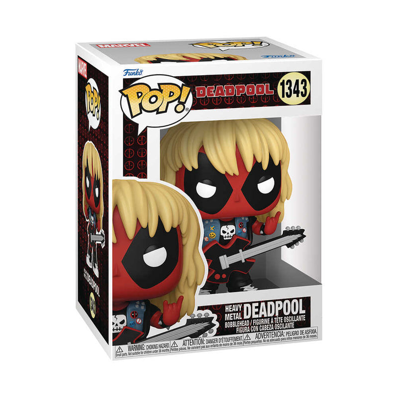 Pop Marvel Deadpool Metal Band Vinyl Figure