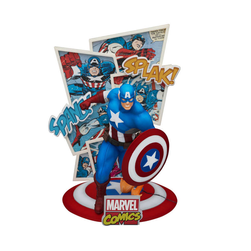 Marvel 60th Ds-086 Captain America D-Stage Ser 6in Previews Exclusive Statue