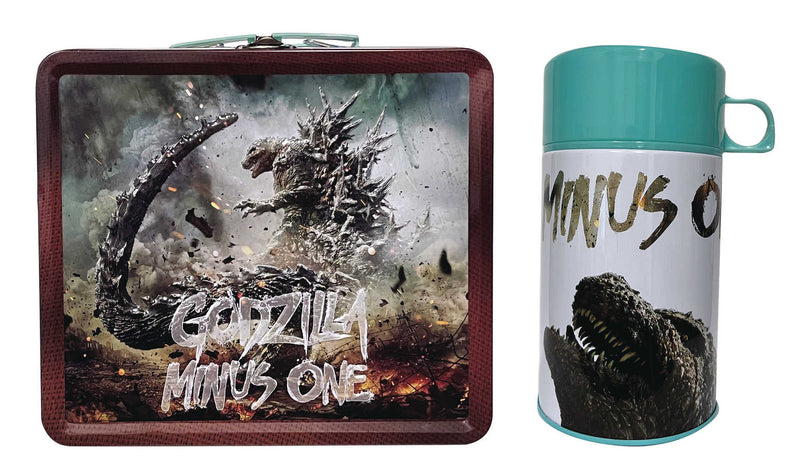 Tin Titans Godzilla Minus One Previews Exclusive Lunch Box With Beverage Container