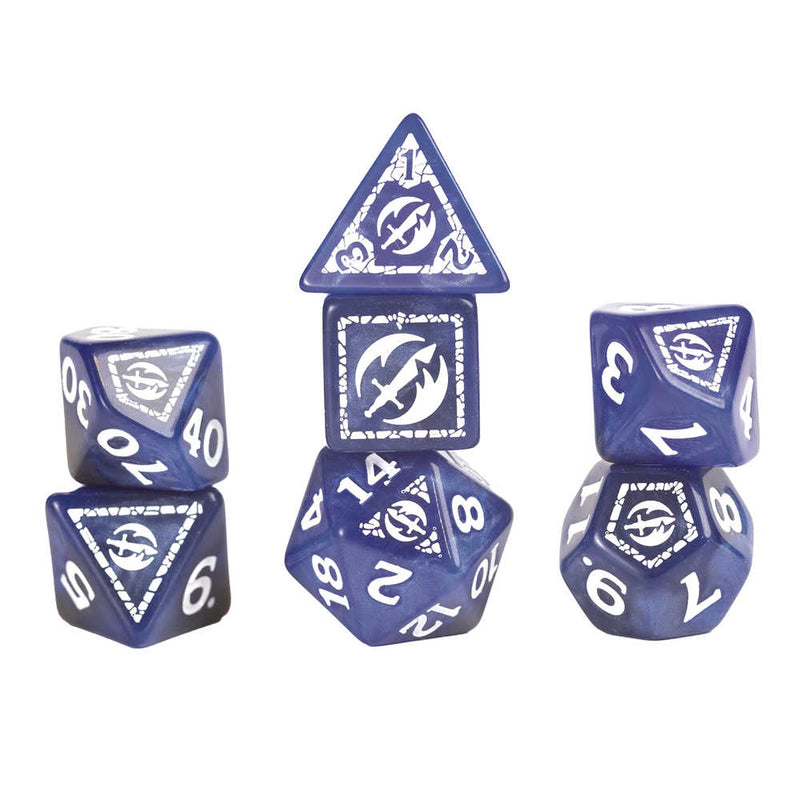 Dungeons & Dragons  Adventure Dice Fighter Blue Set