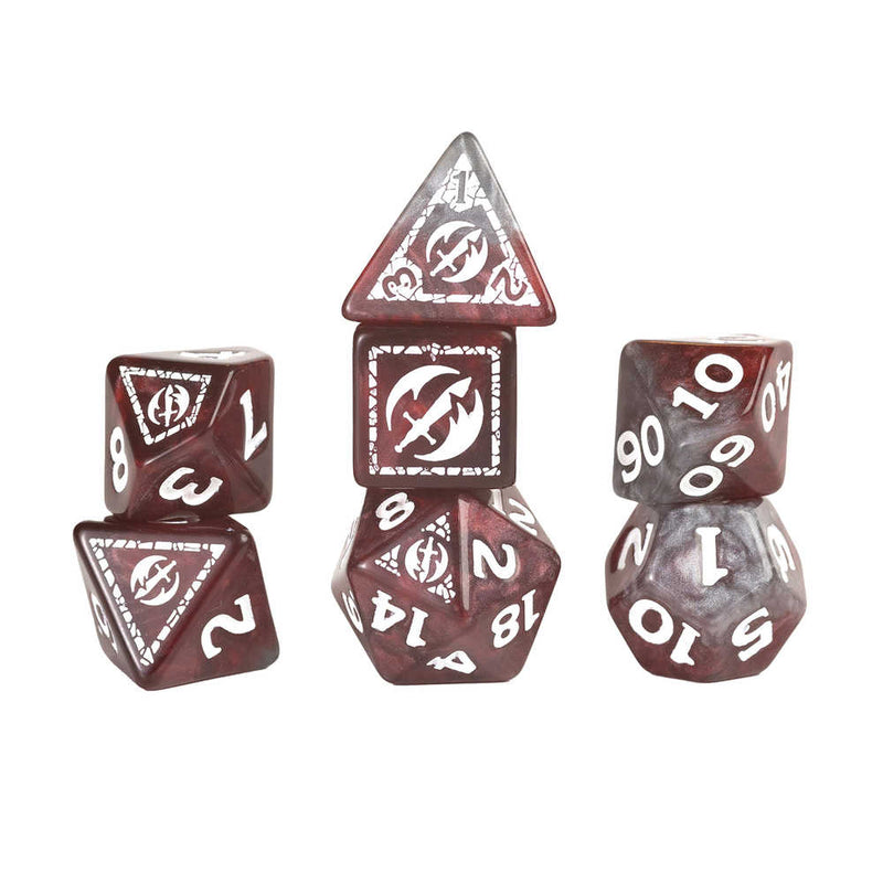 Dungeons & Dragons  Adventure Dice Fighter Red Set