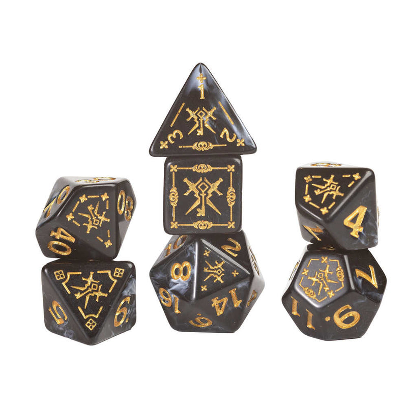 Dungeons & Dragons  Adventure Dice Rogue Black Set