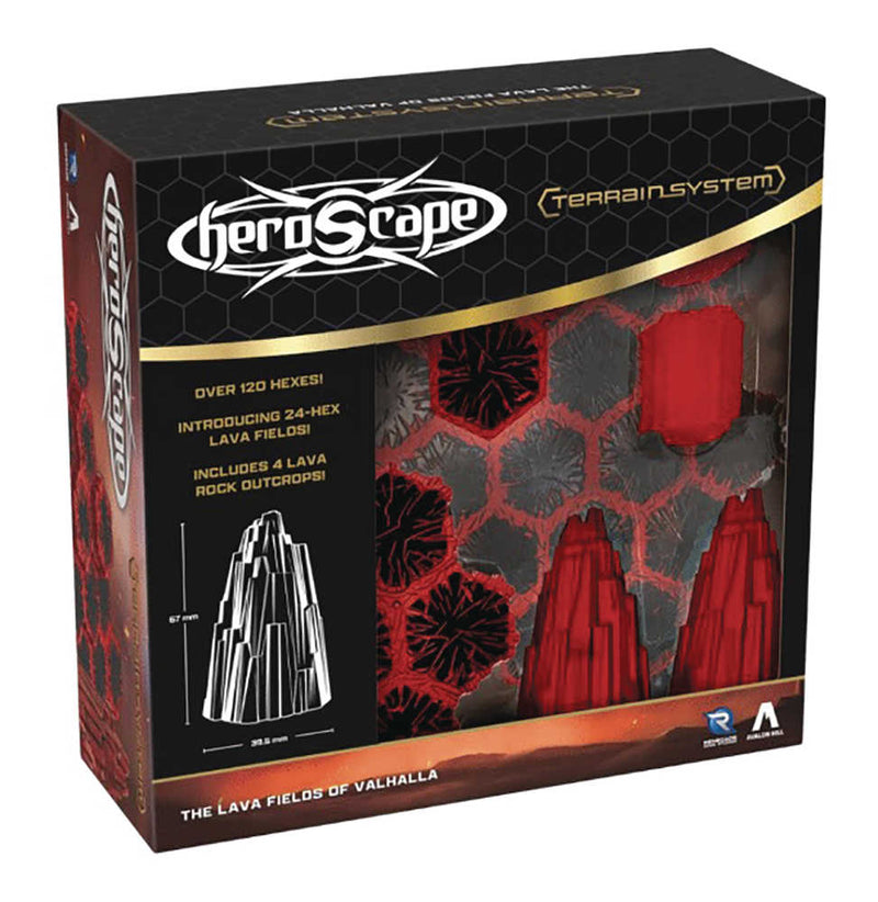 Heroscape The Lava Fields Of Valhalla Terrain Expansion