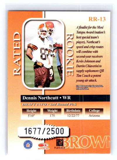 2000 Donruss #RR-13 Dennis Northcutt Rated Rookies #/2500