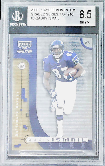 2000 Playoff Momentum Graded #6 Qadry Ismail BGS 8.5