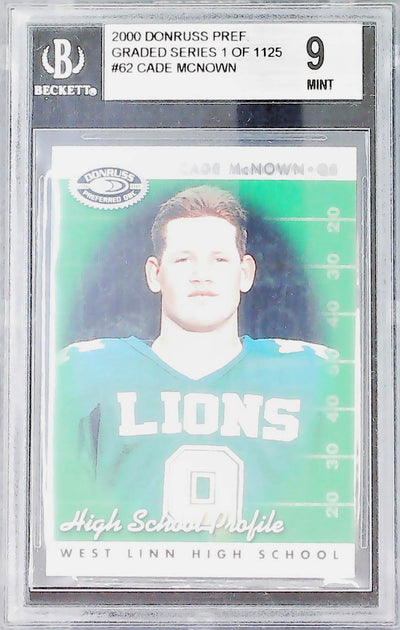 2000 Donruss Preferred #62 Cade McNown HS BGS 9.0