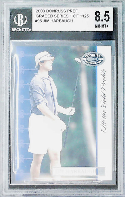 2000 Donruss Preferred Graded Series #95 Jim Harbaugh BGS 8.5