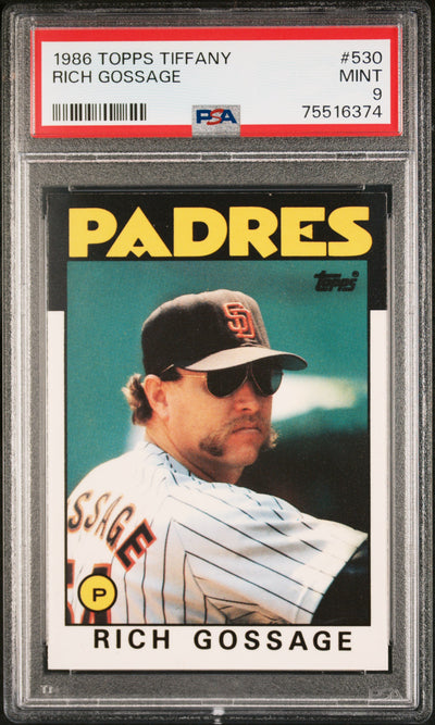 1986 Topps Tiffany #530 Rich Gossage PSA 9
