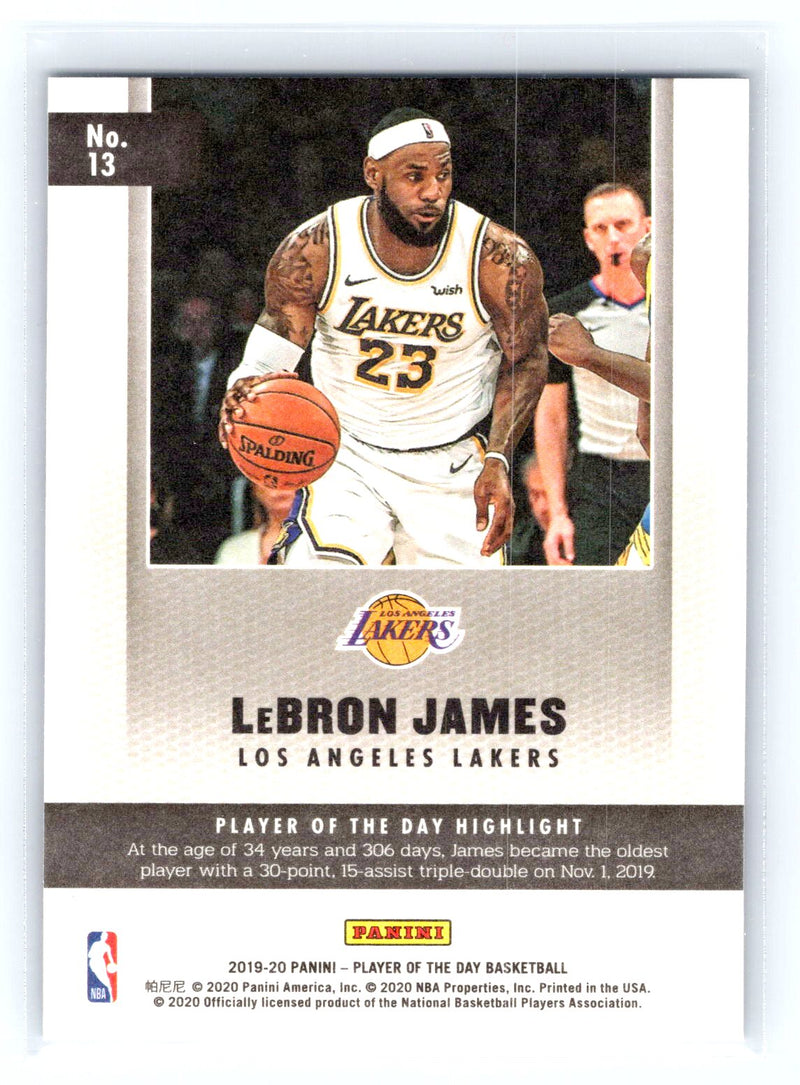 2019-20 Panini Player of the Day 