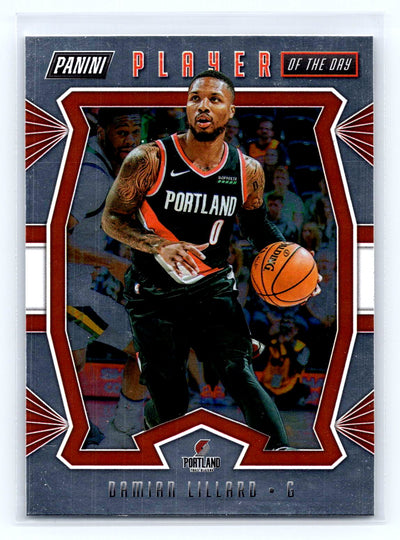 2019-20 Panini Player of the Day #25 Damian Lillard Silver