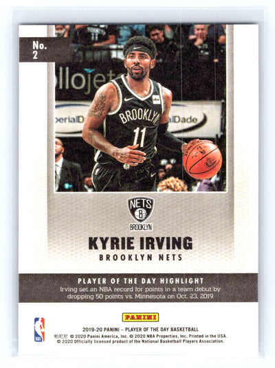2019-20 Panini Player of the Day #2 Kyrie Irving Silver