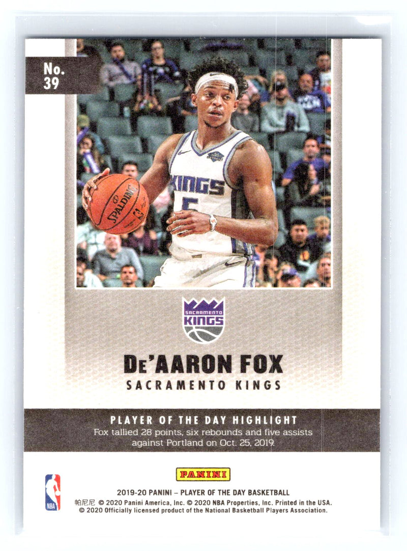 2019-20 Panini Player of the Day 