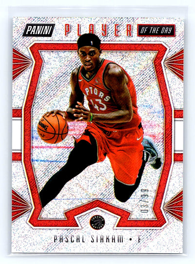 2019-20 Panini Player of the Day #27 Pascal Siakam Rapture 3/99