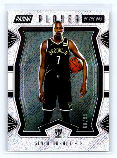 2019-20 Panini Player of the Day #1 Kevin Durant Rapture 60/99