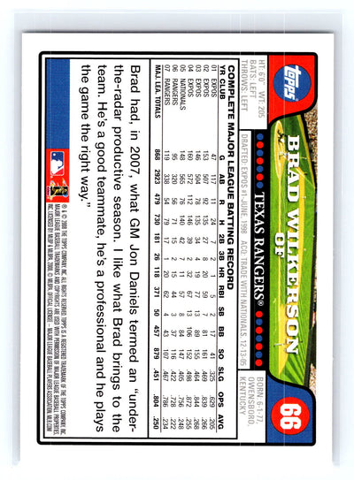 2008 Topps #66 Brad Wilkerson