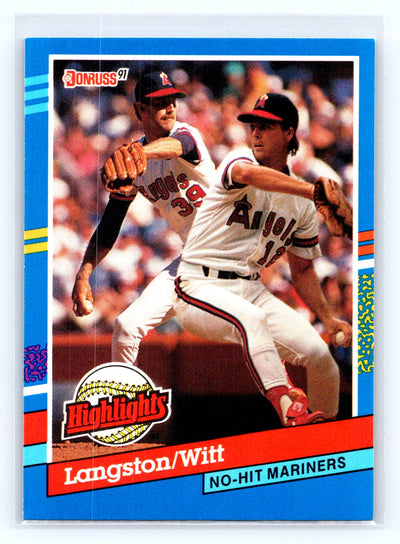 1991 Donruss #BC-1 Mark Langston / Mike Witt Bonus Cards