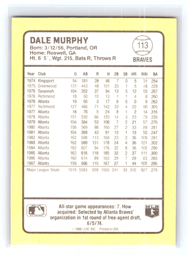 1988 Donruss Baseball&