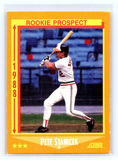 1988 Score #628 Pete Stanicek