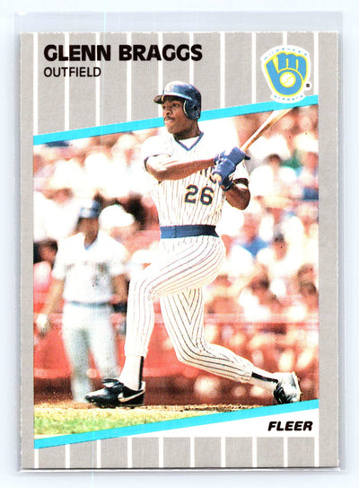1989 Fleer #180 Glenn Braggs