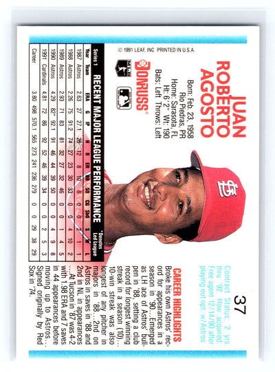 1992 Donruss #37 Juan Agosto