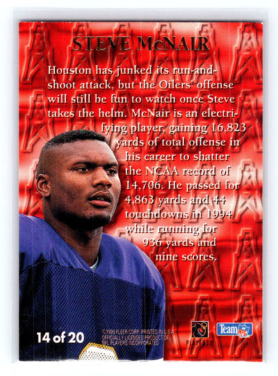 1995 Ultra #14 Steve McNair 1st Rounders